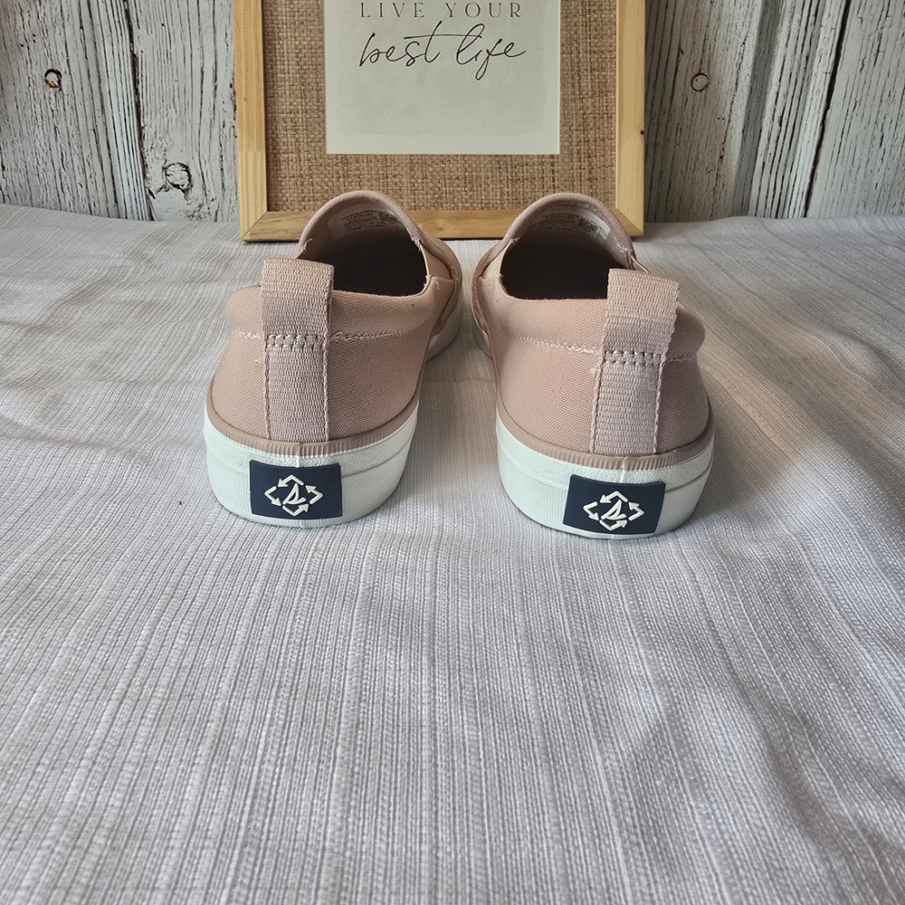 New Sperry Pink Gore SeaCycled Slip-On Sneakers Boat Shoes 7.5 Coastal Summer - Picture 4 of 8